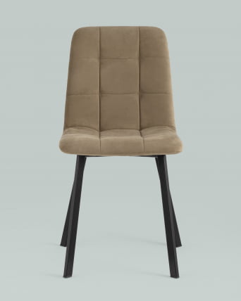 Стул Oliver Square велюр Капучино_3